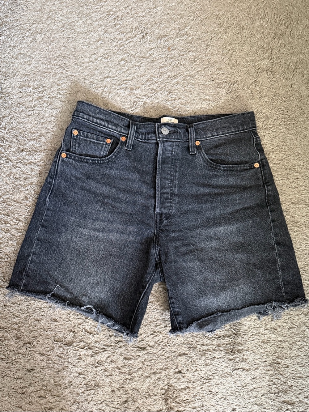 Women’s Levi’s 501 Black Mid-thigh shorts (women’s size 29)